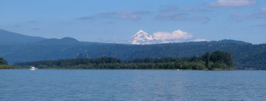 Mount Hood from Columbia River